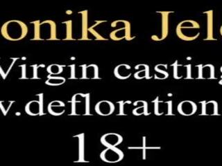 Superior seductress Monika First Time Casting for Defloration