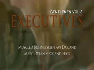 Muskuløs businessmen avi dar og marc dylan suge og faen